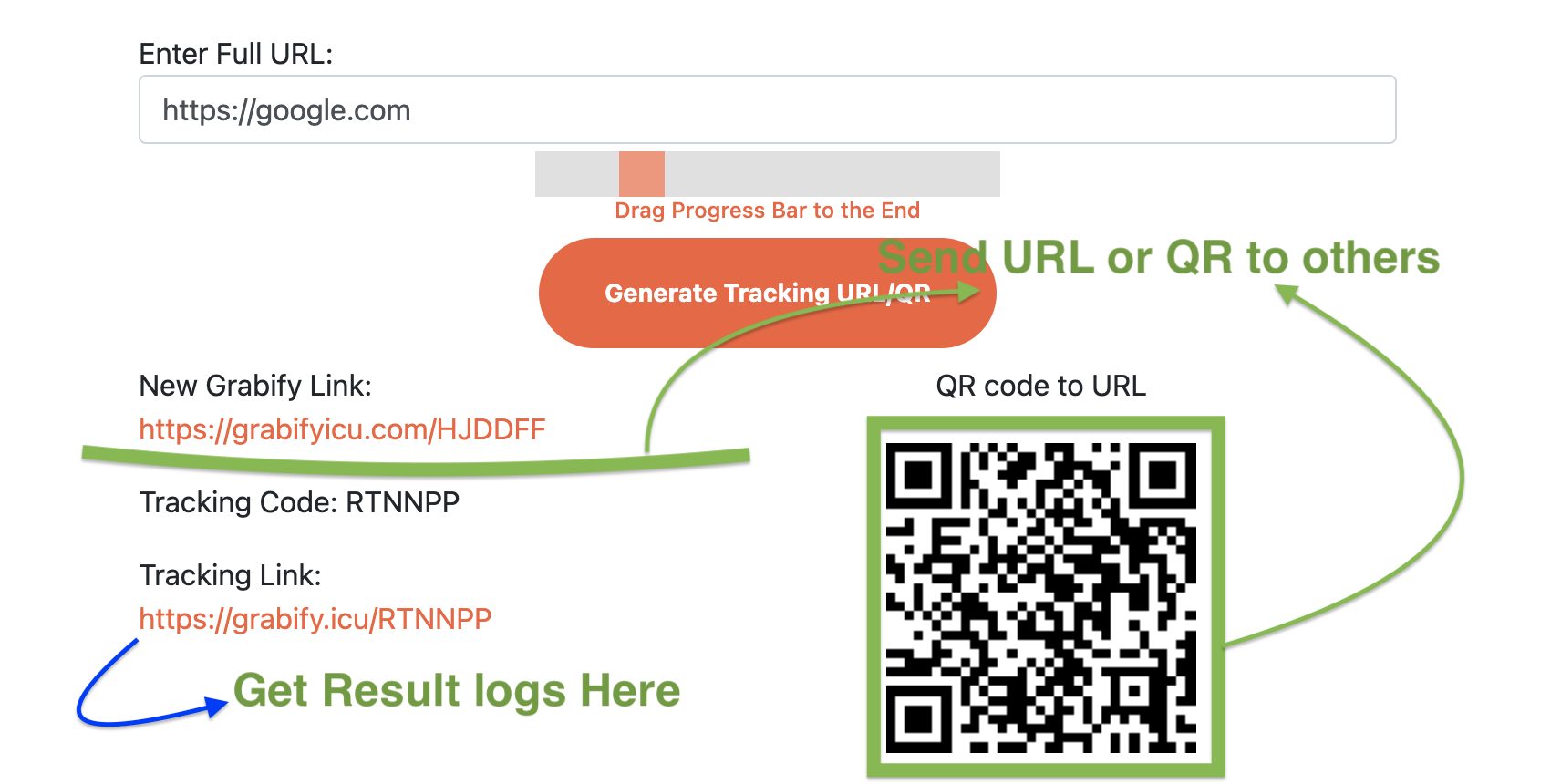 Instruction-style visual for learning Grabify