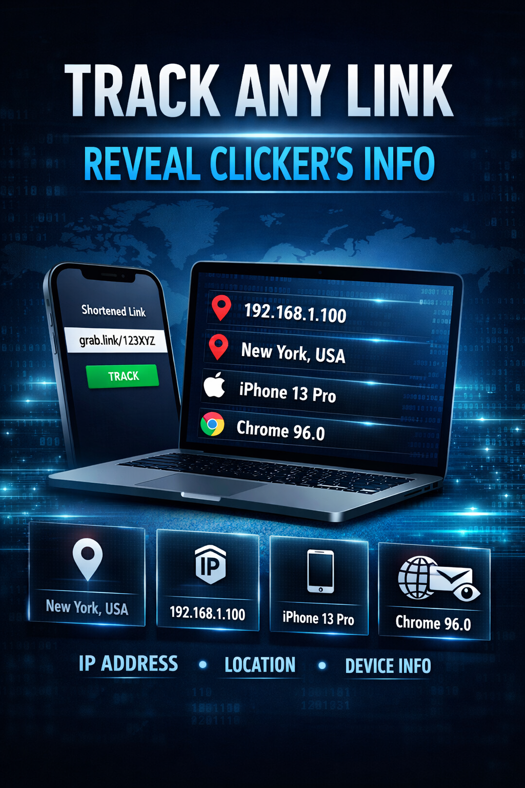 Diagram-style tracking information overview